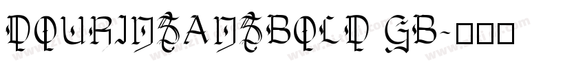 DOURINSANSBOLD GB字体转换